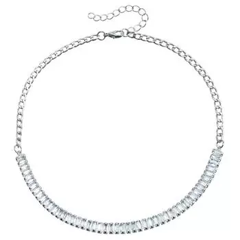 Ювелирные изделия Кристальная ключичная цепочка Цепочка на шею Милая Крутая Кисточка Полный бриллиант Легкая Роскошь Чокер Ожерелье