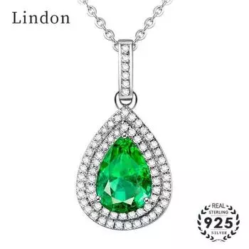 Ювелирные изделия Lindon, кулон, ожерелье, форма капли воды, цирконовые подвески, женский свадебный подарок