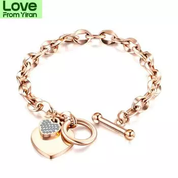 Ювелирные изделия Love, индивидуальные универсальные ручные украшения, популярные браслеты из титановой стали для женщин
