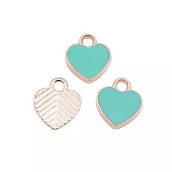 Ювелирные изделия Маленькие подвески-сердечки Милые украшения 10шт.