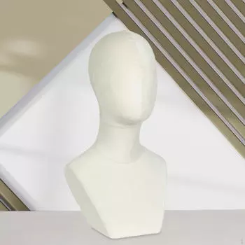 Ювелирные изделия Манекен Бюст Парик Дисплей Стенд Волосы Манекен Голова Модель для белый