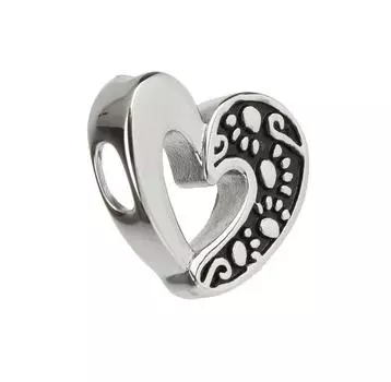 Ювелирные изделия-медальон с подвеской в форме сердца из нержавеющей стали