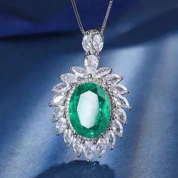 Ювелирные изделия Медное дно Позолоченное Имитация цвета Сокровище Мода Ретро Подвеска Ожерелье Женский Denier Квадратный Мастер 12 * 16