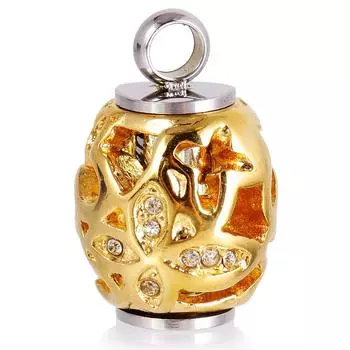 Ювелирные изделия на память с подвеской в форме полого горного хрусталя в форме цветка