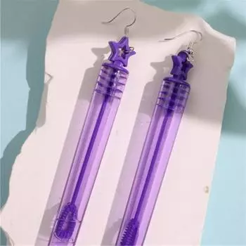 Ювелирные изделия Настоящие серьги-пузырьки Эстетические серьги-пузырьки с подвесками Лето прозрачный