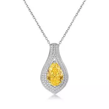 Ювелирные изделия Новый кулон из серебра S925 пробы с бриллиантами из ограненного льда и высоким содержанием углерода, модный кулон