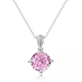 Ювелирные изделия, новый модный тренд, серебро S925, инкрустированное льдом, высокоуглеродистый алмазный порошок, ожерелье с бриллиантами в форме лотоса для женщин