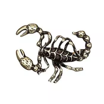 Ювелирные изделия Одежда Шарф Платье Значок Украшение Скорпион Эмалированная Брошь Булавка