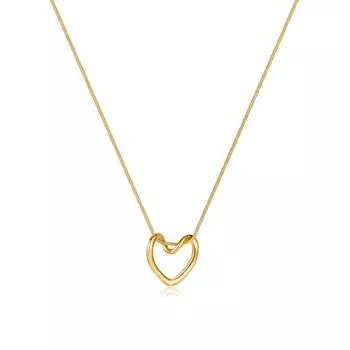 Ювелирные изделия Opk, длинное, легкое, роскошное, полое, любовь, титановое стальное ожерелье, простой дизайн, подвеска, цепочка на ключицу, женская