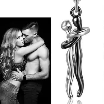 Ювелирные изделия, ожерелье для пары, женский взрывной характер, кулон в виде объятия, ожерелье, воротник