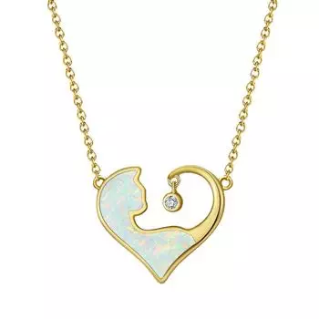 Ювелирные изделия Ожерелье из стерлингового серебра 925 пробы с ажурным цирконием 4A Серьги ко Дню святого Валентина в форме сердца 925