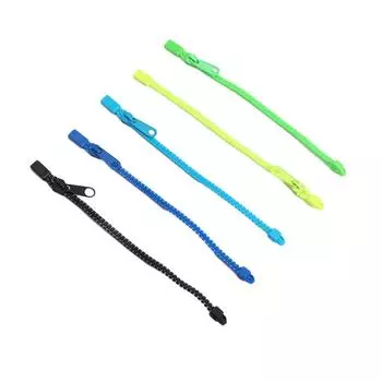 Ювелирные изделия Подарки для детей 5 шт. Игровые браслеты-молнии Экологичные пластиковые браслеты-молнии разноцветный