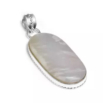 Ювелирные изделия-подвески ручной работы из перламутра, драгоценного камня, стерлингового серебра 1,81 дюйма, для женщин и девочек