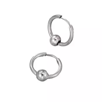 Ювелирные изделия, простые модные серьги из нержавеющей стали, высококачественные серьги с шариками