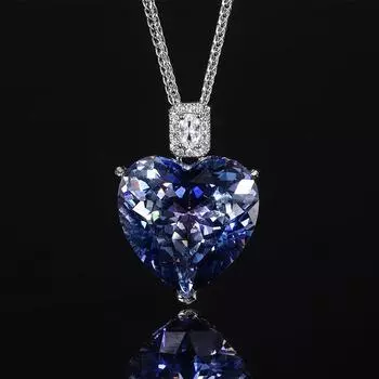 Ювелирные изделия Птичье гнездо огранка сухая роза сердце темперамент кулон ожерелье камень 20 * 20