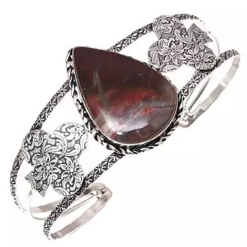 Ювелирные изделия ручной работы из агата с драгоценными камнями, браслеты-манжеты 7 дюймов, регулируемые