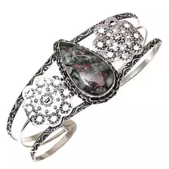 Ювелирные изделия ручной работы из эвдиалитовой яшмы, браслеты-манжеты 7 дюймов, регулируемые