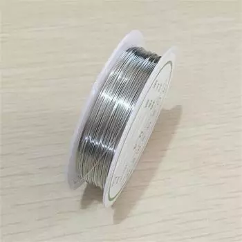 Ювелирные изделия ручной работы из бисера, проволочный орнамент, материал, медная проволока, аксессуары, сделай сам 0.2mm серебряный