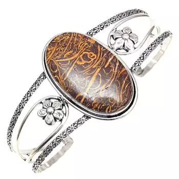 Ювелирные изделия ручной работы из драгоценных камней Marium Jasper, браслеты-манжеты 7 дюймов, регулируемые