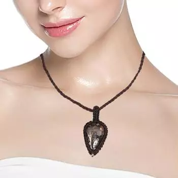 Ювелирные изделия ручной работы из нитей макраме с драгоценными камнями 20-36 Ad Turtella Jasper