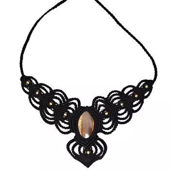 Ювелирные изделия ручной работы из нитей макраме с драгоценными камнями 20-36 Ad Wild Horse Jasper