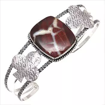 Ювелирные изделия ручной работы из яшмы Septerian, браслеты-манжеты 7 дюймов, регулируемые