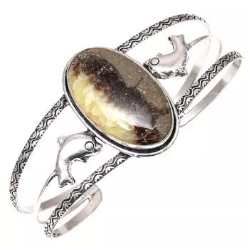 Ювелирные изделия ручной работы из яшмы Septerian, браслеты-манжеты 7 дюймов, регулируемые