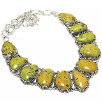 Ювелирные изделия ручной работы из серебра 925 пробы со стихтитом, 18 дюймов JCN370-44