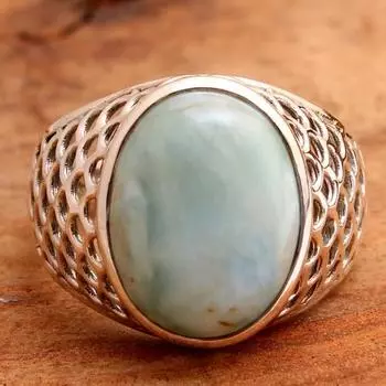 Ювелирные изделия ручной работы, кольцо Ларимар, натуральный драгоценный камень, серебряное кольцо, подарки для нее 4 синий