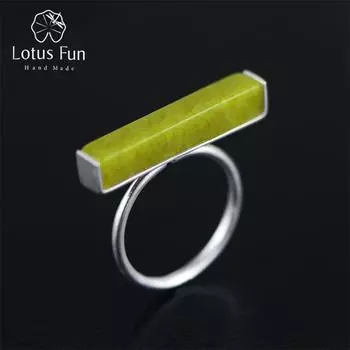 Ювелирные изделия ручной работы Lotus Fun, регулируемое кольцо, кольца в стиле минимализма для женщин