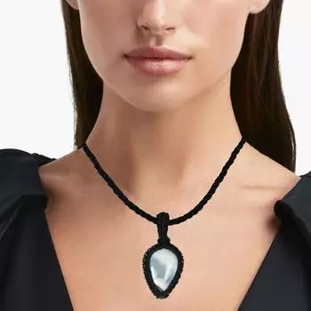 Ювелирные изделия ручной работы Owyhee Blue Opal Macrame Thread Gemstone, ожерелье 20-36 Ad