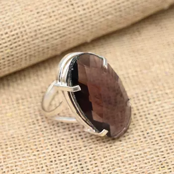 Ювелирные изделия ручной работы с аметистом AAA +, ювелирные изделия из стерлингового серебра 925 пробы, красивое кольцо для нее 4 фиолетовый