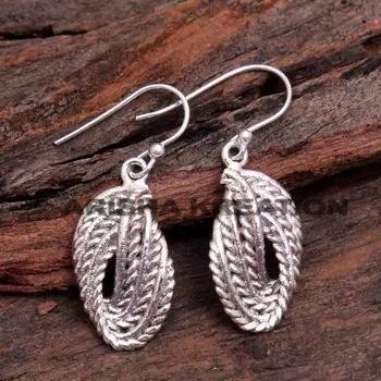 Ювелирные изделия ручной работы, Серебряная серьга, Женская серьга, Подарки для нее, Ювелирные изделия из стерлингового серебра 925 пробы