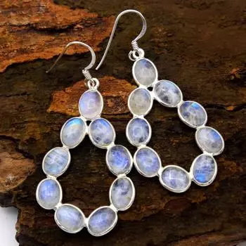 Ювелирные изделия ручной работы, серебряные серьги, подарки для нее, серебро 925 пробы, серебряные украшения белый