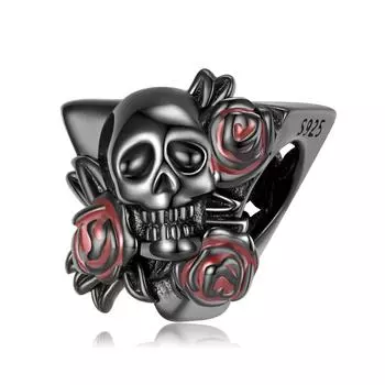 Ювелирные изделия S925 Посеребренный черный золотой браслет из бисера Аксессуары