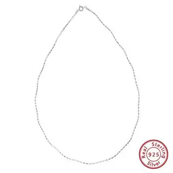 Ювелирные изделия S925 стерлингового серебра 1.0 волна автомобиль цветок воротник узор ключица цепочка скрученный узор 925