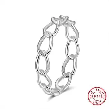 Ювелирные изделия S925 стерлингового серебра кольцо золото полые ювелирные изделия глянцевые ювелирные изделия 4A циркон ювелирные изделия 5