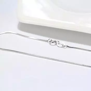 Ювелирные изделия S925 стерлингового серебра ожерелье восьмиугольная змея цепь одинарная цепь дамы кулон 40CM