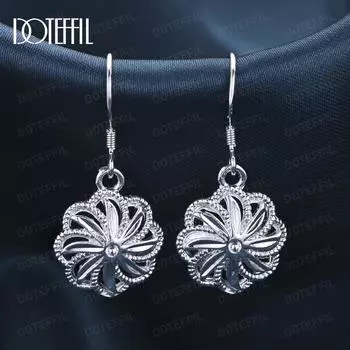 Ювелирные изделия с подвесками в виде круглой серьги из стерлингового серебра 925 пробы 1.00*1.00cm