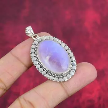 Ювелирные изделия с радужным опалом, кулон из стерлингового серебра 925 пробы, ювелирные изделия ручной работы с драгоценными камнями, подарки для жены, абсолютно новый кулон 1.97 Inches белый