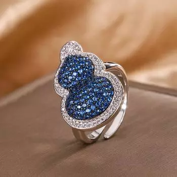 Ювелирные изделия Сапфир Бриллиант Кольцо Кольцо Ожерелье Тыква Мода
