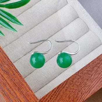 Ювелирные изделия Серьги-гвоздики Ювелирные изделия Имитация натурального халцедона Серьги Темперамент Легкие Роскошные Женщины