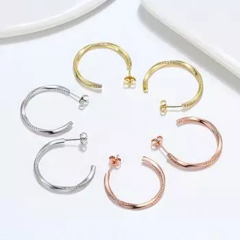 Ювелирные изделия Серьги из стерлингового серебра 925 пробы с золотом 4A и цирконием, серьги с инкрустированными бриллиантами в стиле темперамент 925