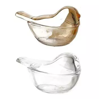 Ювелирные изделия Стеклянная коробка для птиц с крышкой Организация безделушек Упаковка Коробки для хранения Валентина Свадьба День рождения Подарок Аксессуары для дома прозрачный