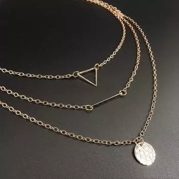 Ювелирные изделия Стильное сочетание двух цепочек-ожерельей для женщин и девочек