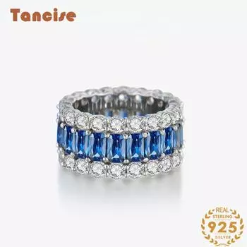 Ювелирные изделия Tancision, синтетический бриллиант, циркон, огненный цвет, кольцо с сокровищами, женское кольцо с микро-бриллиантом и цирконом 5 белый