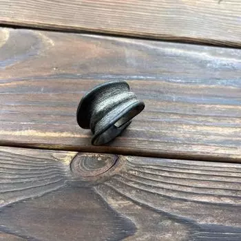 Ювелирные изделия Воловья кожа Мужской и женский Парный Модный Инс Браслет Retro Smoked Black Ring