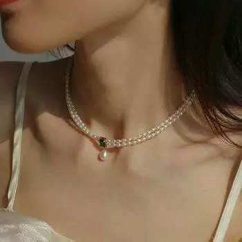 Ювелирные изделия в подарок искусственный жемчуг кулон чокер корейский стиль ожерелье женское ожерелье ключичная цепочка Necklace