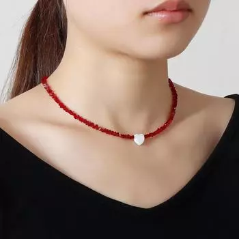 Ювелирные изделия: Wind Glass, Crystal, ожерелье из бисера ручной работы, женская легкая роскошь, мода, высококачественная цепочка на ключицу