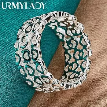 Ювелирные кольца из стерлингового серебра 925 пробы с сердцем любви 7 8 9 10 7#